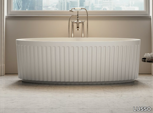 JADORE I - Freestanding oval Resin Stone bathtub _ LUSSO