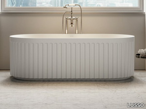 JADORE II - Freestanding oval Resin Stone bathtub _ LUSSO