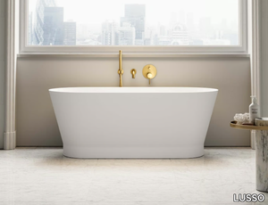 MARLBOROUGH - Freestanding oval Resin Stone bathtub _ LUSSO