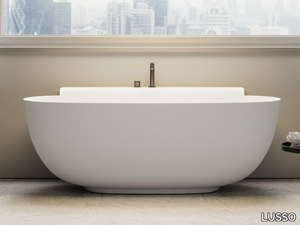 MARNI - Freestanding oval Resin Stone bathtub _ LUSSO