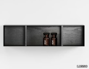 MOD - Open suspended wooden bathroom wall cabinet _ LUSSO