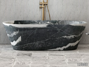 MUSE - Freestanding oval marble bathtub _ LUSSO