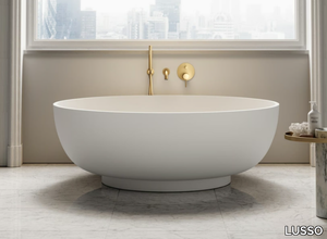 NOTION - Freestanding round Resin Stone bathtub _ LUSSO