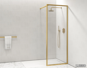 OPULENCE - KIT A - Rectangular glass Walk in shower with tray _ LUSSO