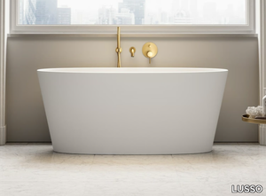 OVAL - Freestanding oval Resin Stone bathtub _ LUSSO