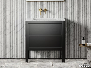 PELHAM - Floor-standing wooden vanity unit with drawers _ LUSSO