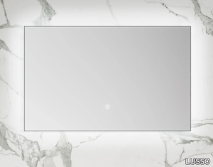 PLASMA - Rectangular wall-mounted mirror with integrated lighting _ LUSSO