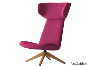 MYPLACE - Swivel wing armchair with headrest _ La Cividina