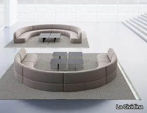 GUEST - Curved fabric sofa _ La Cividina