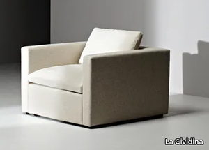 PUZZLE - Fabric armchair with armrests _ La Cividina