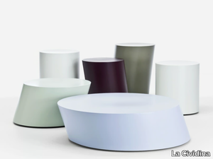 SCANCARÒ - Round plate coffee table _ La Cividina