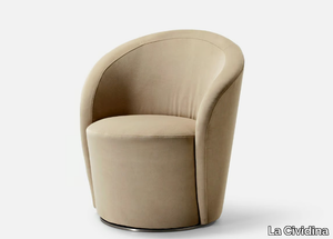 SPEAK EASY - Swivel armchair with fire retardant padding _ La Cividina
