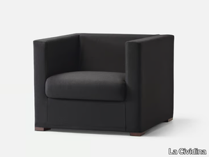 STATUS - Armchair with fire retardant padding with armrests _ La Cividina