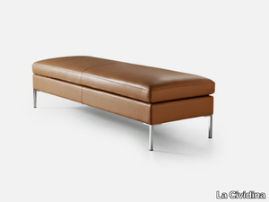 ANYTIME - Backless leather bench seating _ La Cividina