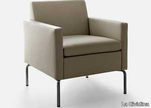 SOCRATE - Upholstered armchair with armrests _ La Cividina