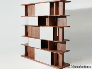 INTERSECTION - Open solid wood bookcase _ La Manufacture