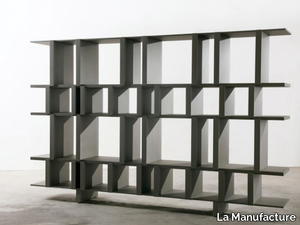 PYRITE - Double-sided modular wooden bookcase _ La Manufacture