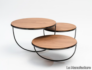 TRIO - Low wooden coffee table _ La Manufacture