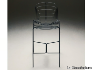 WIRED - Steel stool with back _ La Manufacture