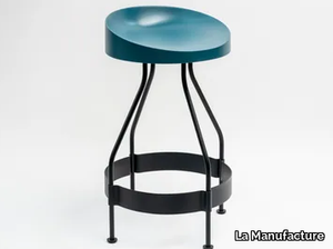 OLINDIAS - High metal stool with footrest _ La Manufacture