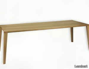 ARACOL - Rectangular solid wood dining table _ Lambert