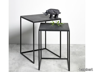 DAGNY - Square aluminium coffee table _ Lambert