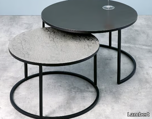 MADDOX - Round aluminium coffee table _ Lambert