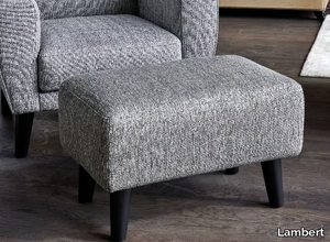 MADISON - Upholstered fabric footstool _ Lambert