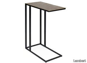 NARA - Rectangular aluminium side table _ Lambert