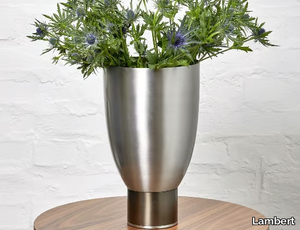 OSLO - Round stainless steel vase _ Lambert