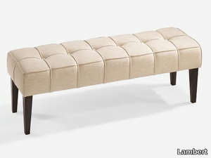 PENINSULAR - Tufted upholstered fabric bench _ Lambert