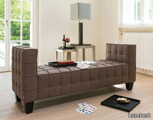 PULLMANN - Tufted upholstered bench _ Lambert