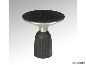 SABLIER - Round granite side table _ Lambert