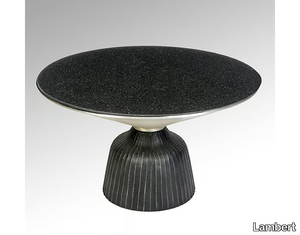 SABLIER - Round granite coffee table _ Lambert