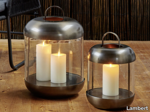 SALA - Glass and Stainless Steel lantern _ Lambert