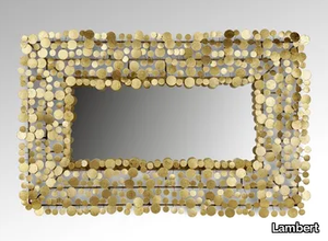 MIDAS - Rectangular wall-mounted framed mirror _ Lambert