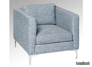 CORNER - Fabric armchair with armrests _ Lambert