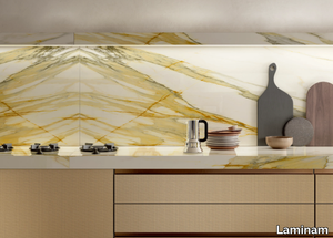 CALACATTA MEDICEO BOOK MATCH LUCIDATO - Laminam® wall tiles _ Laminam