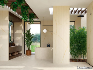 CRISTALLO GOLD RAIN - Laminam® wall tiles with marble effect _ Laminam