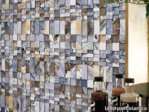 CANYON - Recycled material and technical porcelain mosaic _ land porcelanico