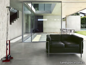 PORTLAND - Technical porcelain flooring with concrete effect _ land porcelanico