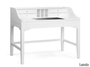 MERINI - Solid wood secretary desk with drawers _ Lando