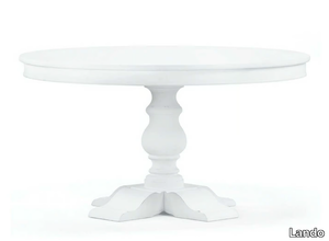 BERNINI - Round solid wood dining table _ Lando