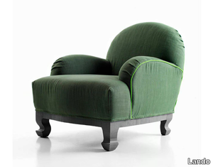 CURVY - Fabric armchair with armrests _ Lando
