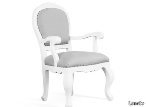 DAMA - Upholstered solid wood chair _ Lando