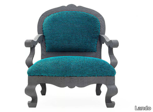 GINGER - Fabric armchair with armrests _ Lando