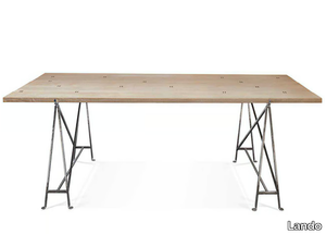 HAUTE COUTURE - Rectangular solid wood dining table _ Lando