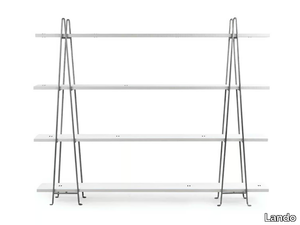 HAUTE COUTURE - Open solid wood bookcase _ Lando
