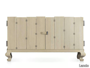 HAUTE COUTURE - Solid wood sideboard with doors _ Lando