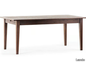 SHAKER - Rectangular extending solid wood dining table _ Lando